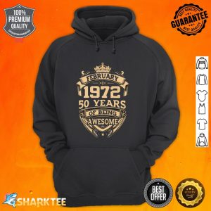 Made In 1972 50 Years Of Being Awesome Hoodie