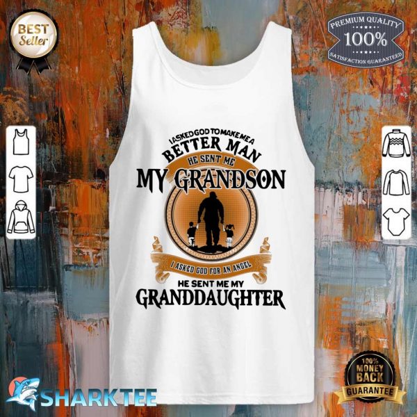 Make Me A Better Man Perfect Gift For Grandpa Tank Top