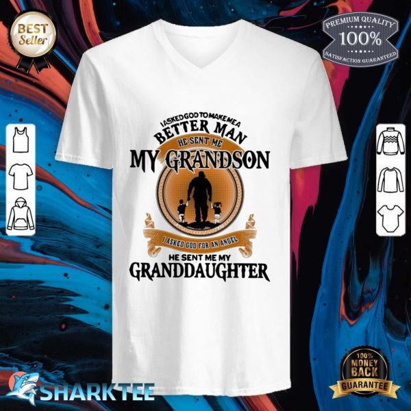 Make Me A Better Man Perfect Gift For Grandpa V-neck
