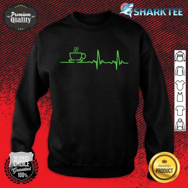 Morning Coffee Heartbeat EKG Essential Sweatshirt