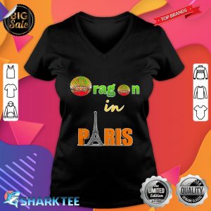 oragon in Paris Sticker V-neck