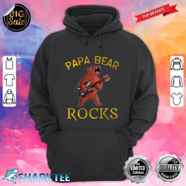 Papa Bear rocks gifts for fathers Classic Hoodie