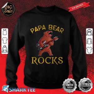 Papa Bear rocks gifts for fathers Classic Sweatshirt