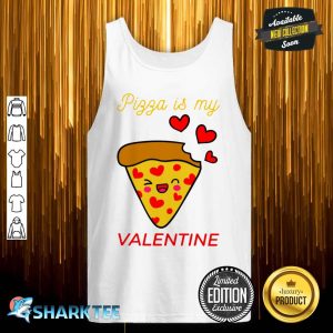 Pizza Is my valentine Sticker Tank Top