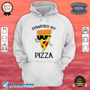 Powered By Pizza Funny Pizza Lover Hoodie
