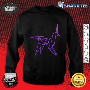 Retro Blade Runner Origami Unicorn Graphic Sweatshirt