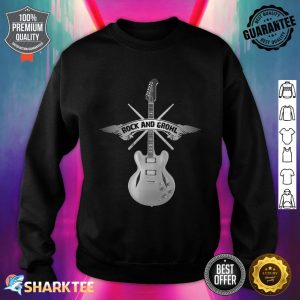 Rock and Grohl Awesome Drumstick And Guitar Original Design Sweatshirt