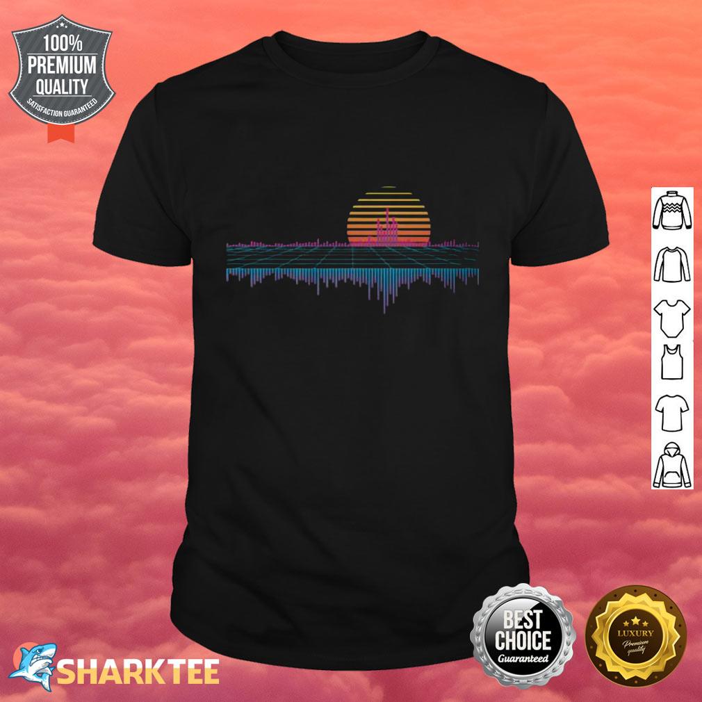 Sunset Retrowave City Soundwave Shirt