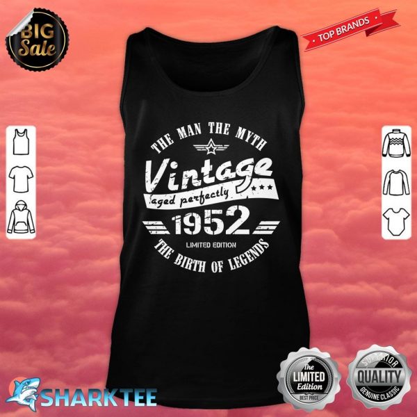 Vintage 1952 70th Birthday Gift For Men Essential Tank Top