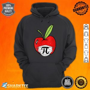 Apple Pi Day Cute Face Mask Teacher Student Quarantine Gifts Hoodie