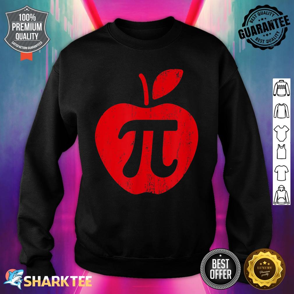 Apple Pi Day Funny Math Nerd Pie Teacher 3.14 Sweatshirt
