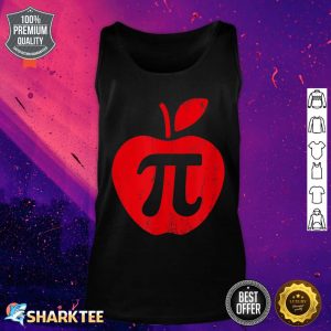 Apple Pi Day Funny Math Nerd Pie Teacher 3.14 Tank Top