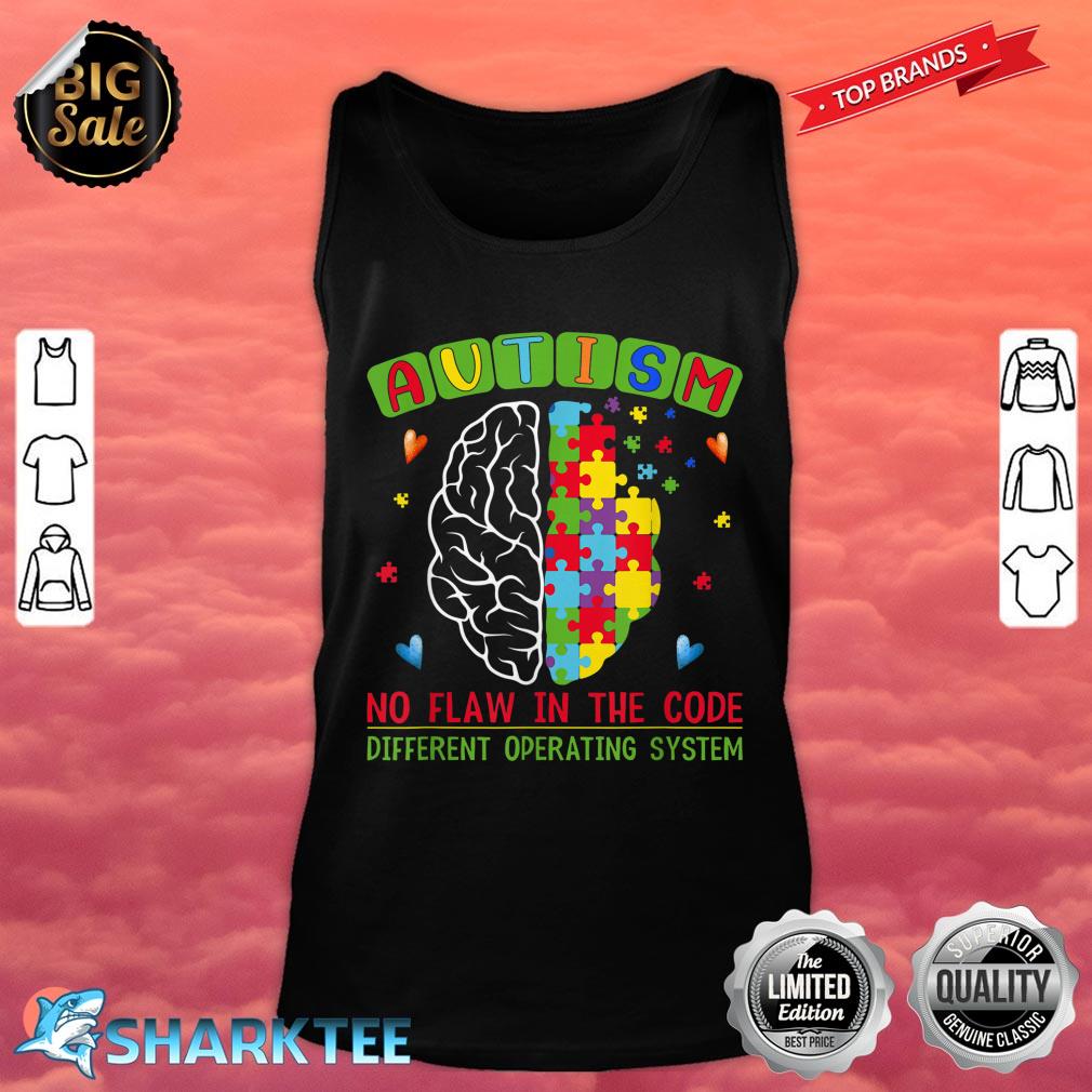 Autism Awareness Different Design with Brain Puzzle Pieces Tank Top