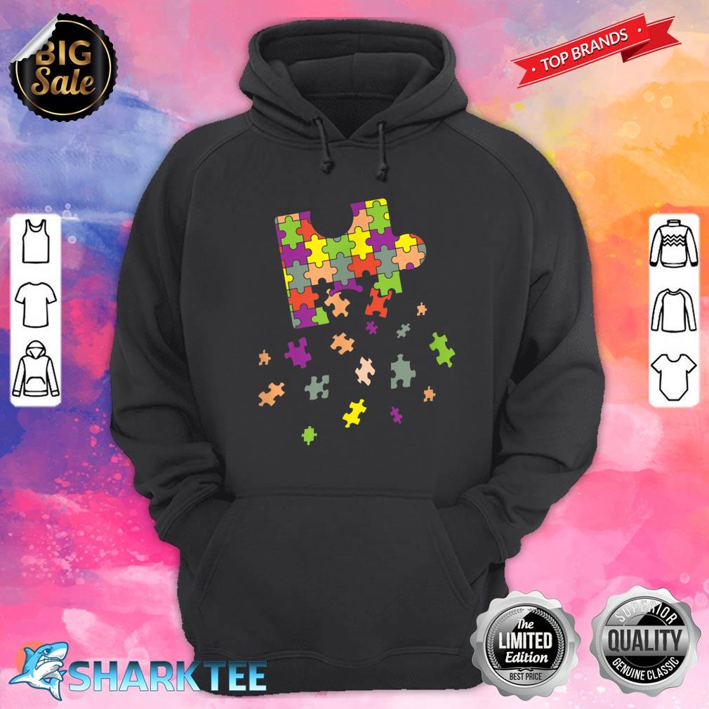 Awesome Big Puzzle Piece Flying Puzzles Pieces Hoodie