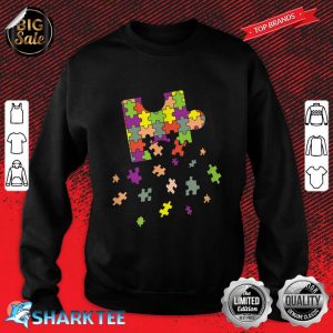 Awesome Big Puzzle Piece Flying Puzzles Pieces Sweatshirt