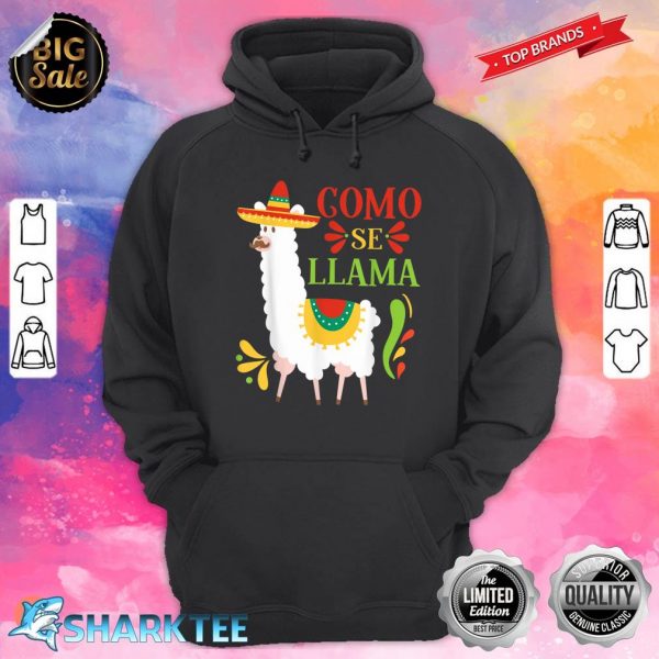 Como Se Llama Animal Funny Mexican Cinco De Mayo Hoodie