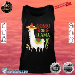 Como Se Llama Animal Funny Mexican Cinco De Mayo Tank Top