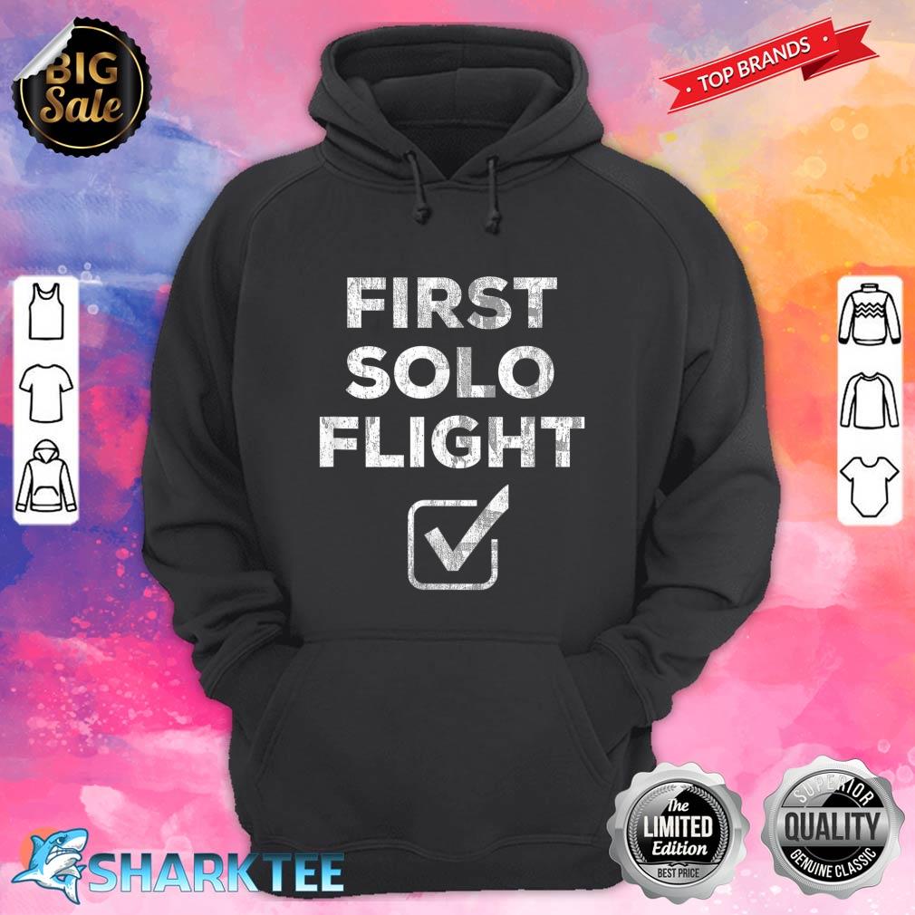 First Solo Flight Funny New Pilot Hoodie