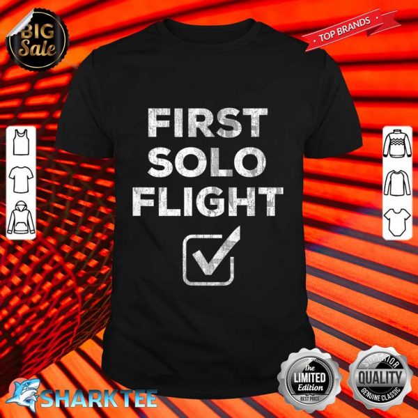 First Solo Flight Funny New Pilot T-Shirt