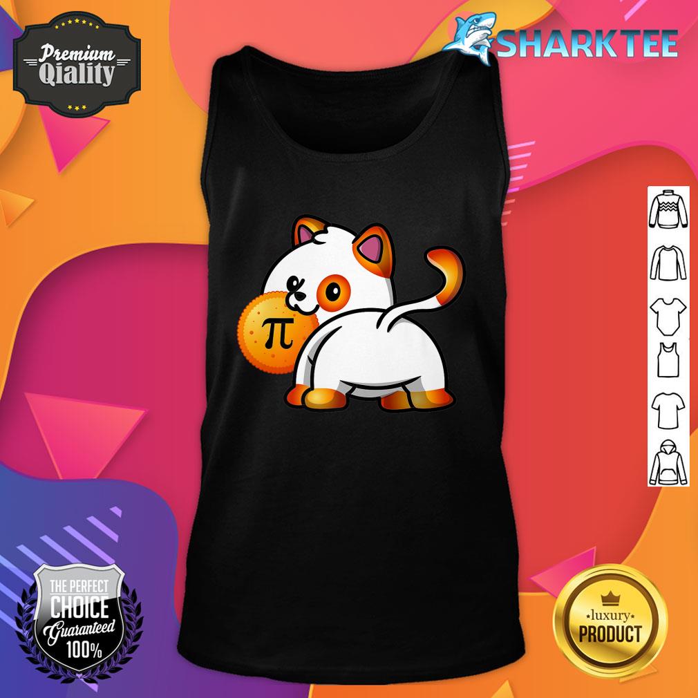 Funny Cat Lovers Pi Day Mathematician Pie Premium Tank Top