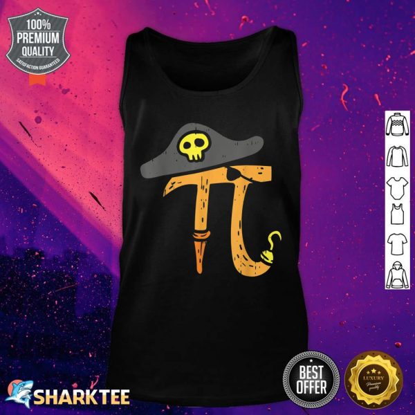 Funny Pi Day Rate Pirate Lovers Math Geek Gifts Boys Tank Top