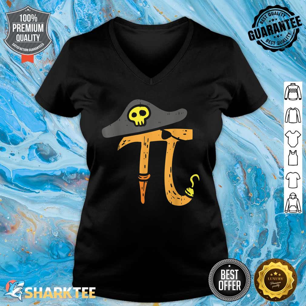 Funny Pi Day Rate Pirate Lovers Math Geek Gifts Boys V-neck