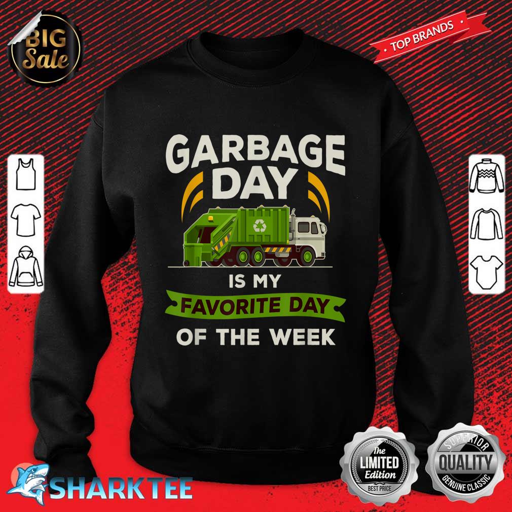 Garbage Day T Shirt Kids City Garbage Truck Sweatshirt