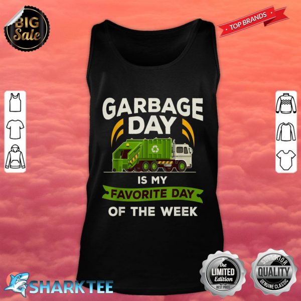 Garbage Day T Shirt Kids City Garbage Truck Tank top