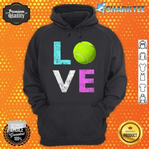 Girls Love Tennis Best Fun Birthday Gift Hoodie