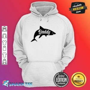 Mens Daddy Shark Cute Funny Family Cool Best Dad Vacation Hoodie