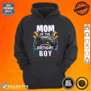 Mom Of The Birthday Boy Matching Video Gamer Birthday Party Hoodie