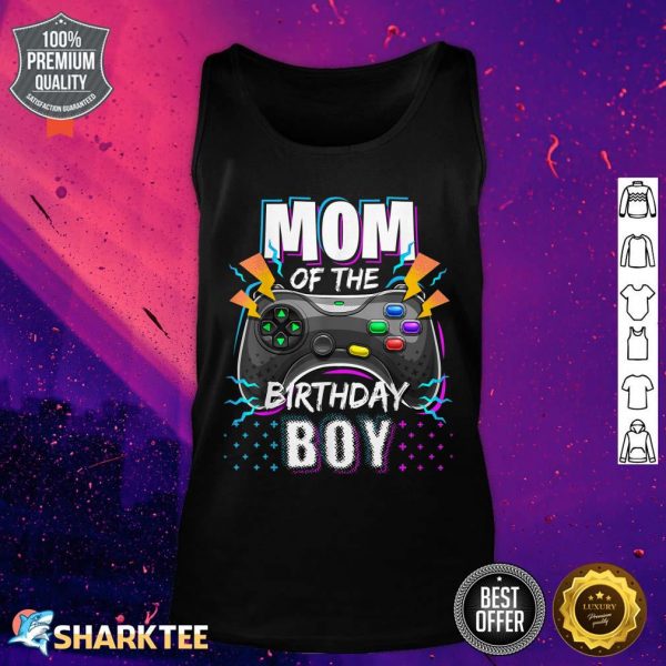 Mom Of The Birthday Boy Matching Video Gamer Birthday Party Tank Top