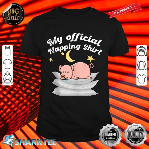 Official Napping Pajama Sleeping Little Pick Shirt