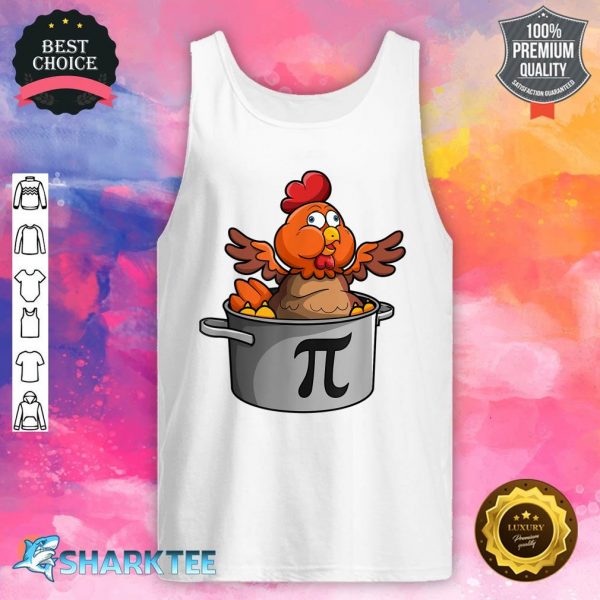 Pi Day Kids Chicken Pot Pi 3.14 Pie Math Tank Top