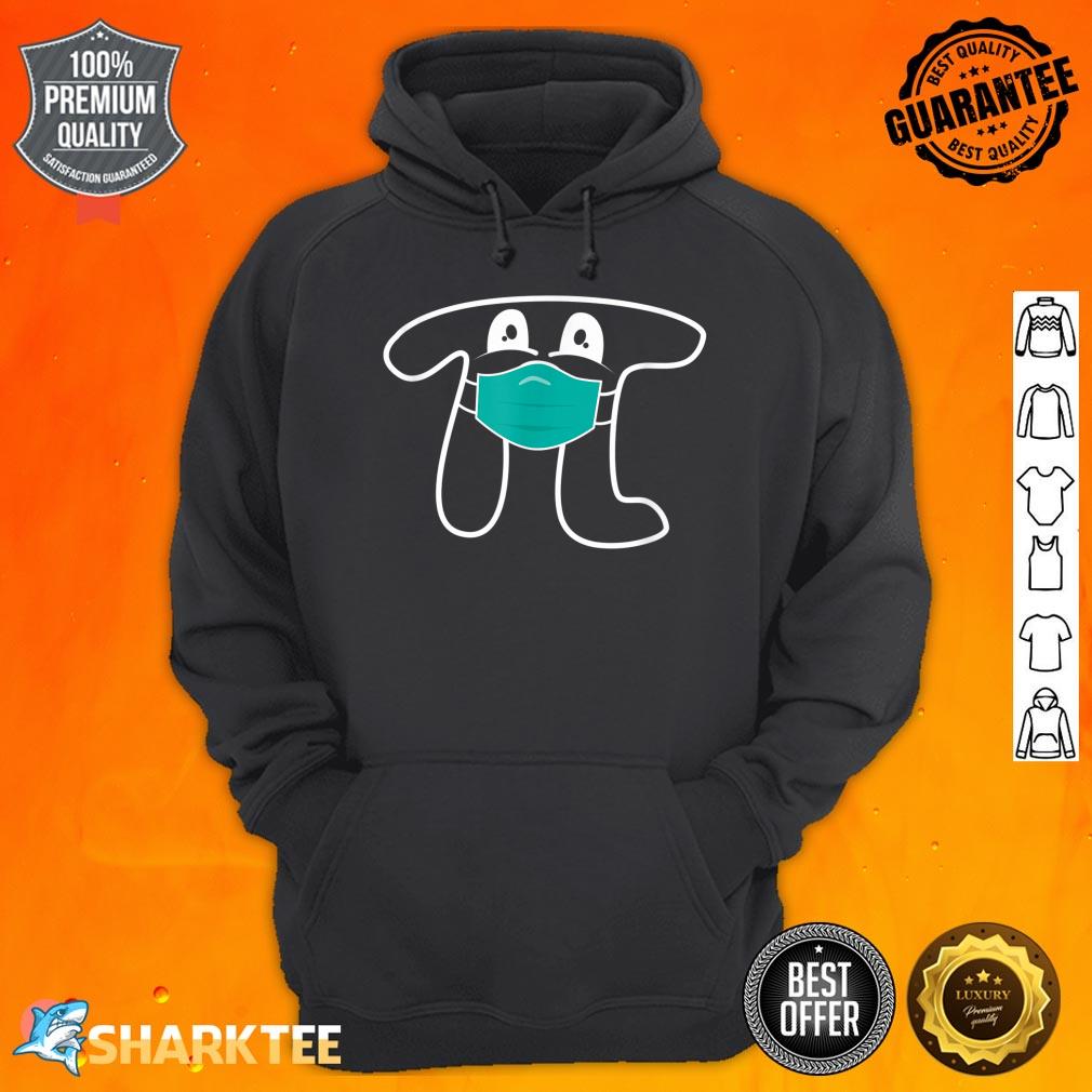Pi Day Pi Wearing Mask Math For Teachers And Kids Hoodie