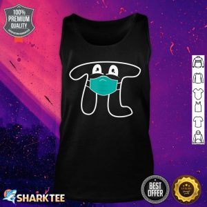 Pi Day Pi Wearing Mask Math For Teachers And Kids Tank Top