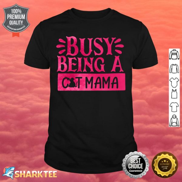 Proud Cat Mama Kitty Cat Feline Rescue Mom Gift Premium Shirt