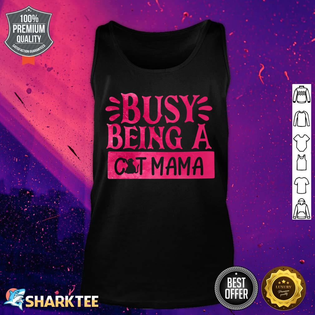 Proud Cat Mama Kitty Cat Feline Rescue Mom Gift Premium Tank top