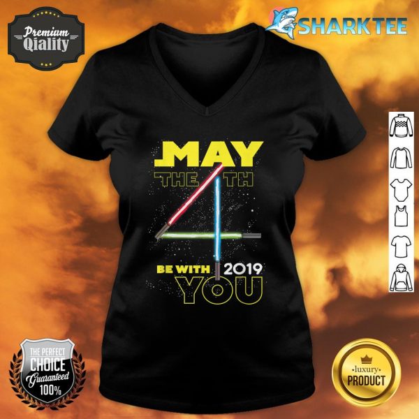 Star Wars May The 4th Be With You 2019 Lightsabers V-neck
