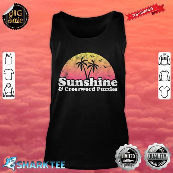 Sunshine and Crossword Puzzles Tank Top