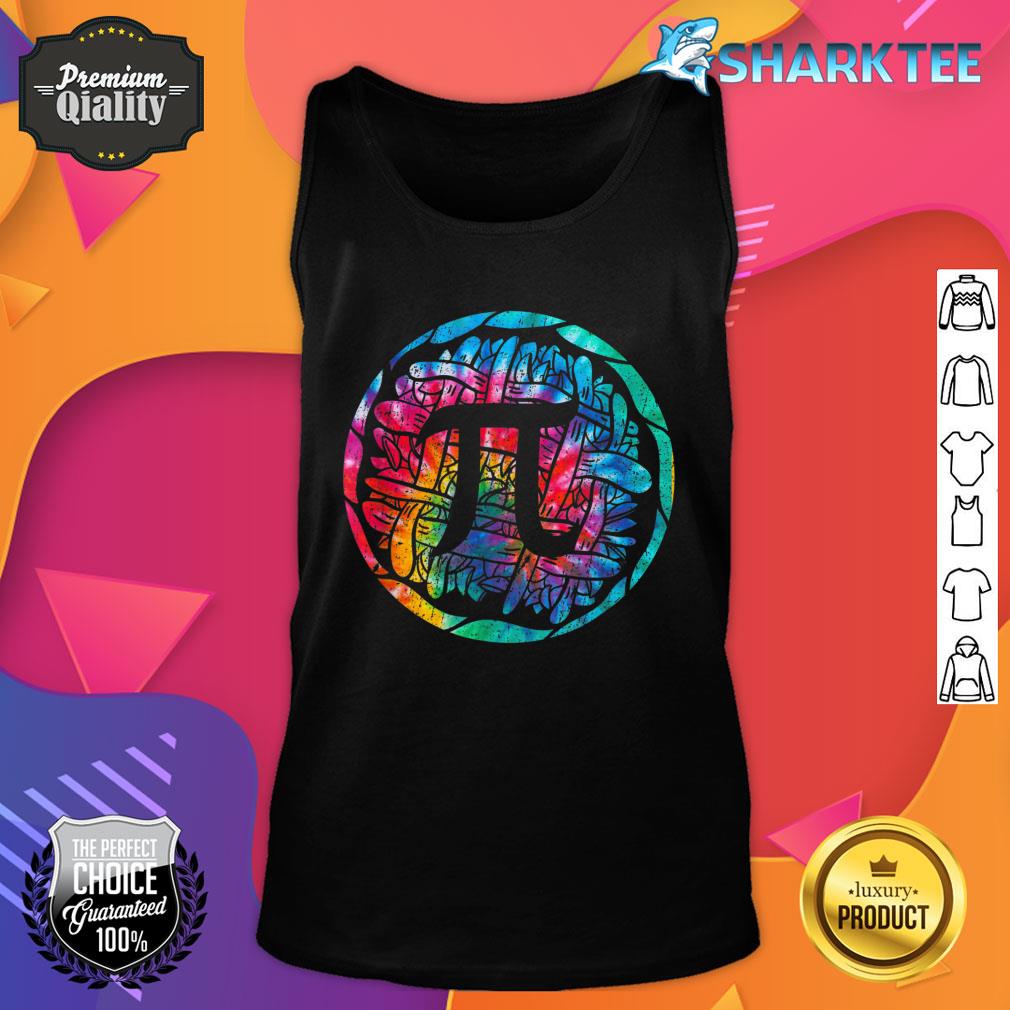 Tie Dye Cute Pi Day Pies Funny Math Students School Tank Top
