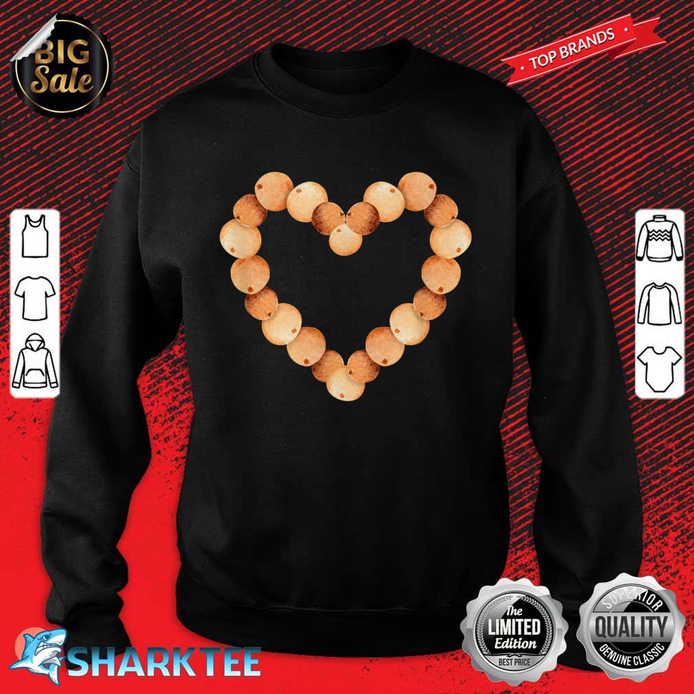 Valentines Day Heart Woodwork Matching Couples Fun Sweatshirt
