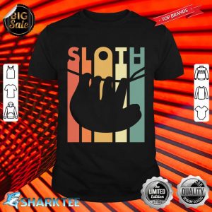 Vintage Lazy Days Napping Sloth Gift Idea Shirt