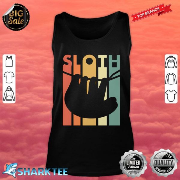 Vintage Lazy Days Napping Sloth Gift Idea Tank Top