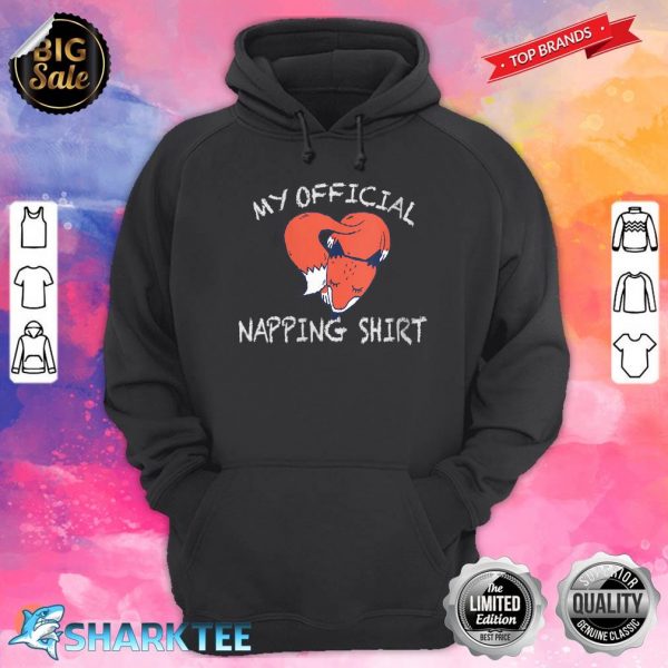 Womens Lovey Patronus Fox Vixen This Is My Official Napping Hoodie