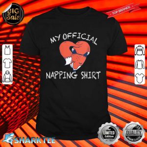 Womens Lovey Patronus Fox Vixen This Is My Official Napping Shirt
