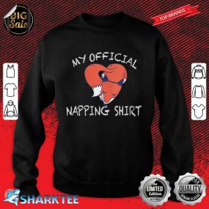 Womens Lovey Patronus Fox Vixen This Is My Official Napping Sweatshirt