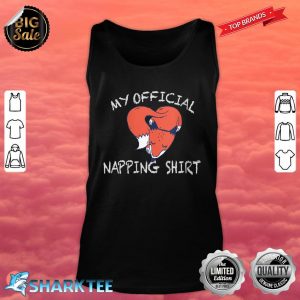 Womens Lovey Patronus Fox Vixen This Is My Official Napping Tank Top