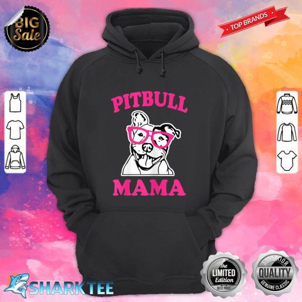 Womens Pitbull Mama funny Pit Bull Awareness Women's Hoodie