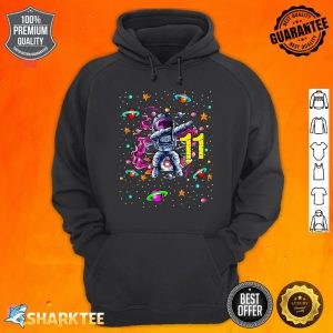 11 Years Old Birthday Boy Astronaut Gifts Space 11th BDay Premium Hoodie